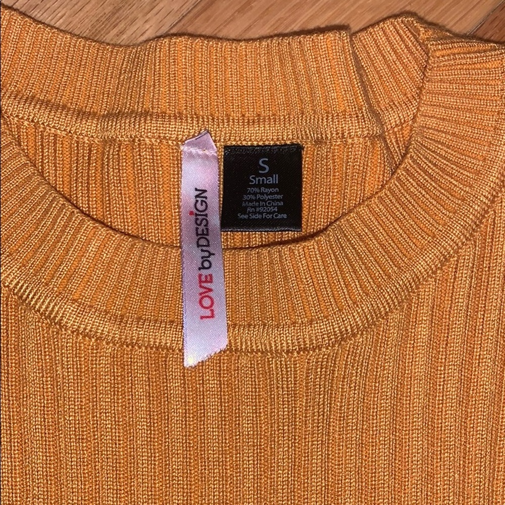 Love by Design Ribbed Crewneck Skivvy Sweater - Picture 3 of 12